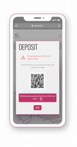 Deposit feature VRO app